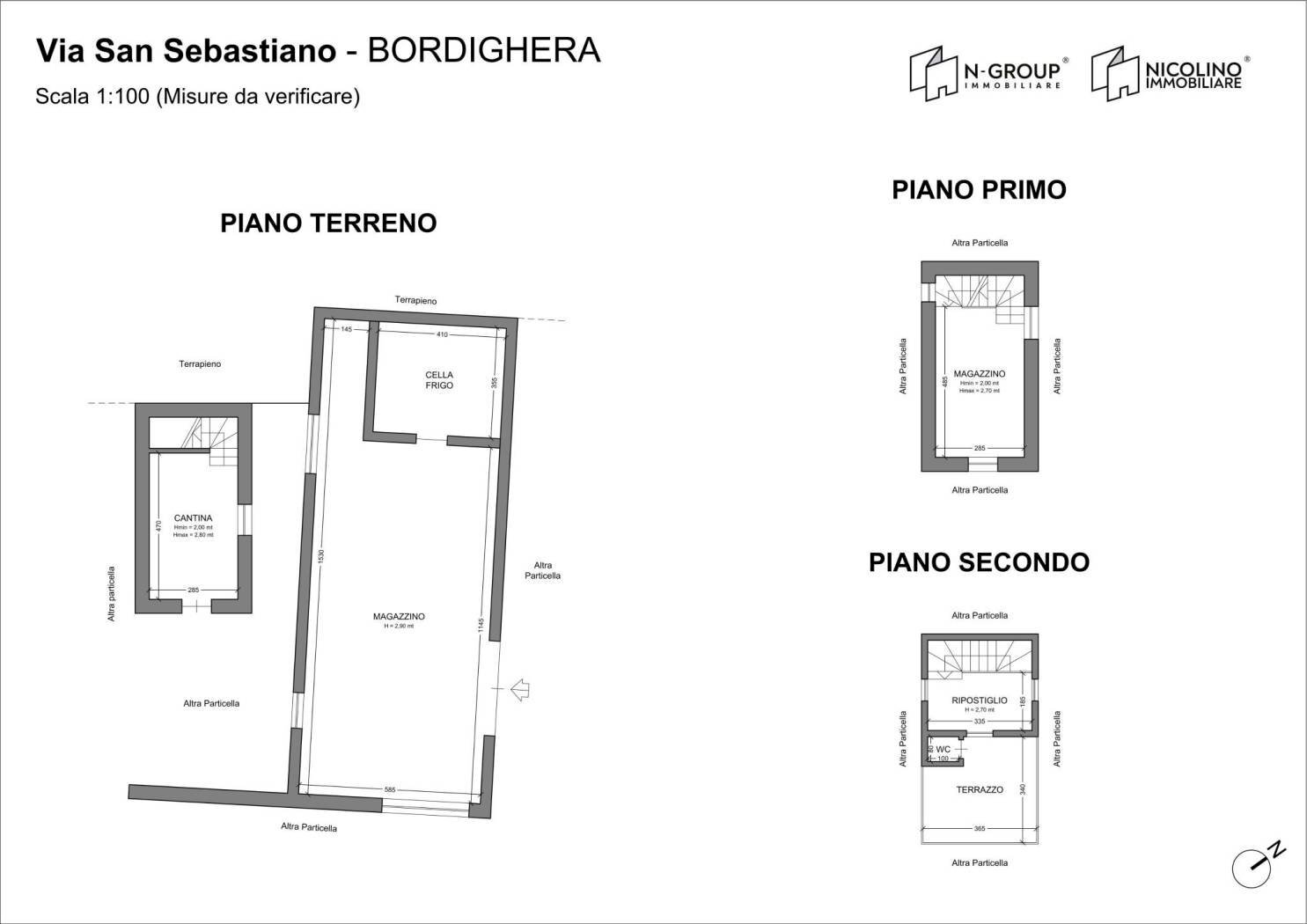Magazzino via San Sebastiano, Bordighera - planimetria 1