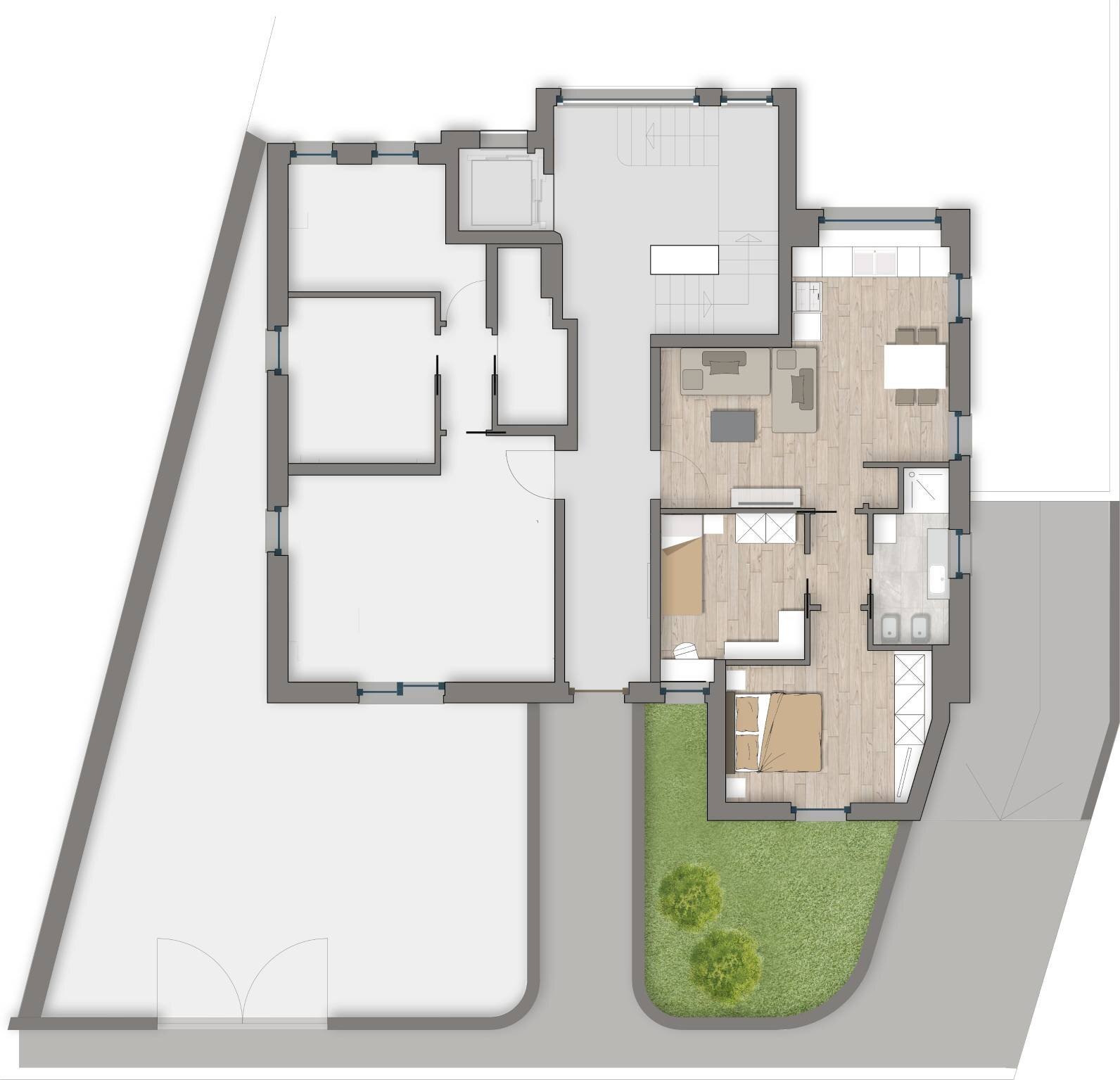 Three-room apartment corso Nizza, 15, Limone Piemonte - floor plans 1