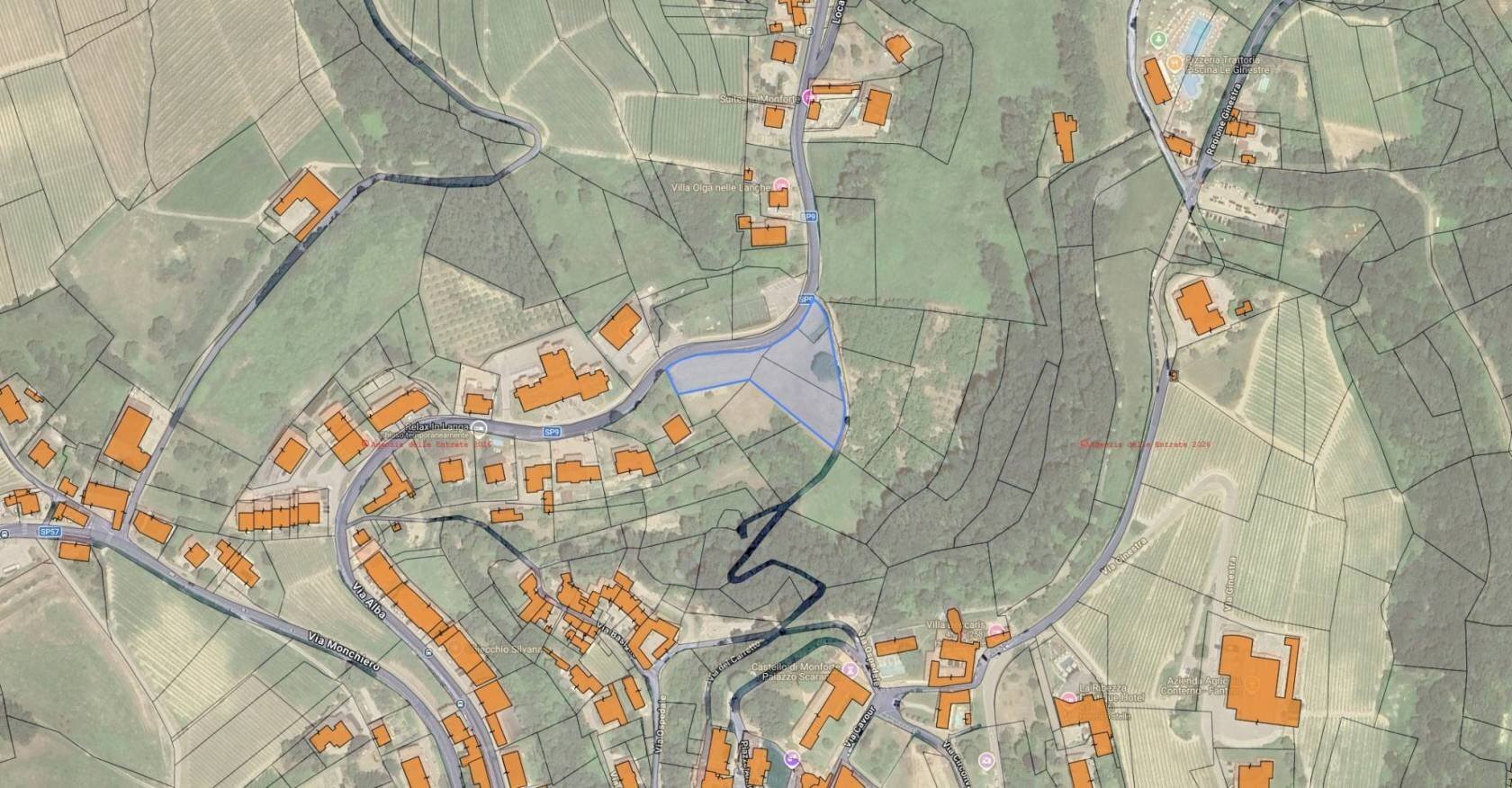 Building land via Alba, Monforte d'Alba - floor plans 1