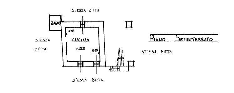 Rustico strada Vermanera, Robilante - planimetria 1