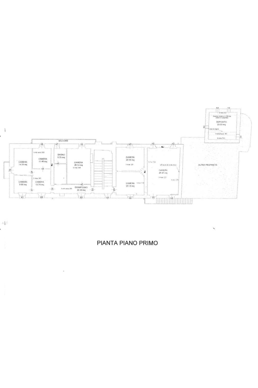 Rustico via Sant'Anselmo, frazione Madonna Delle Grazie, Cuneo - planimetria 1