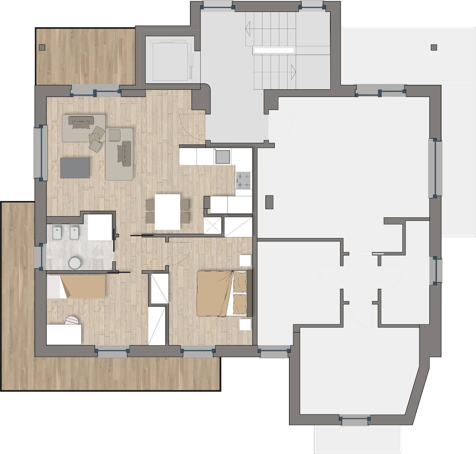 Apartment corso Nizza, 15, Limone Piemonte - floor plans 1