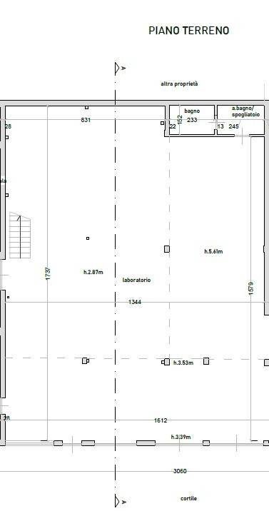 Negozio via Massimo d'Azeglio, 5, Cuneo (zona Centro) - planimetria 1