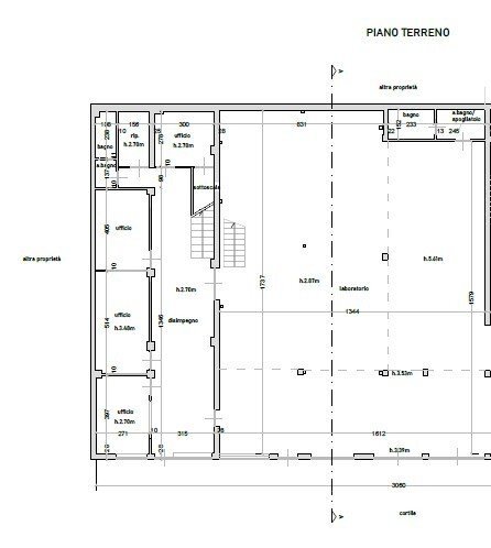 Negozio via Massimo d'Azeglio, 5, Cuneo (zona Centro) - planimetria 1