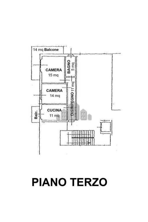 Trilocale via Cappuccini, 3, Cuorgnè - planimetria 1