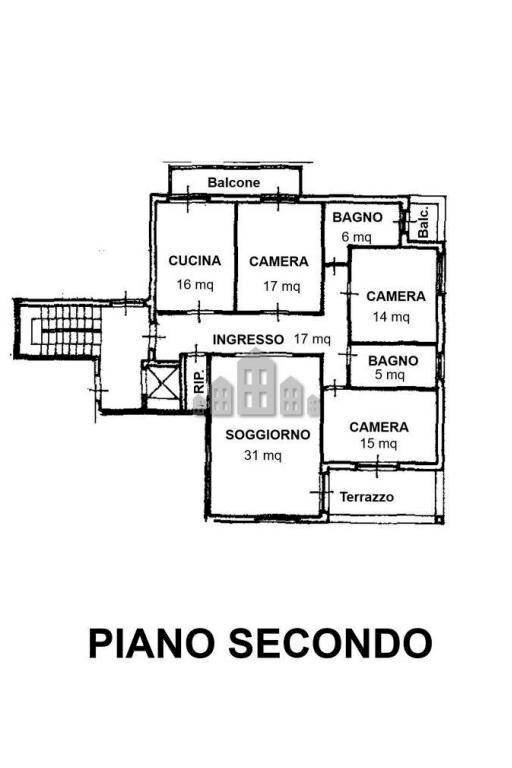 Appartamento via Oreste Leonardi, 17, Forno Canavese - planimetria 1