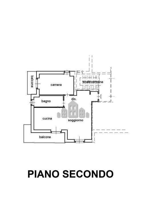 Bilocale via Faulenta, 5, Ozegna - planimetria 1