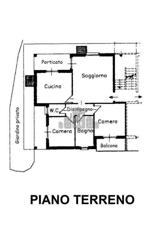 Four-room apartment via Nazario Sauro, 14bis, Favria - floor plans 1