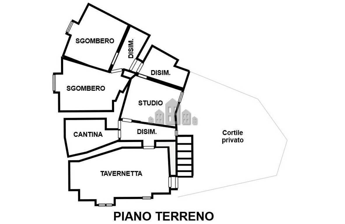 Independent house via Garibaldi, 24, Rueglio - floor plans 1