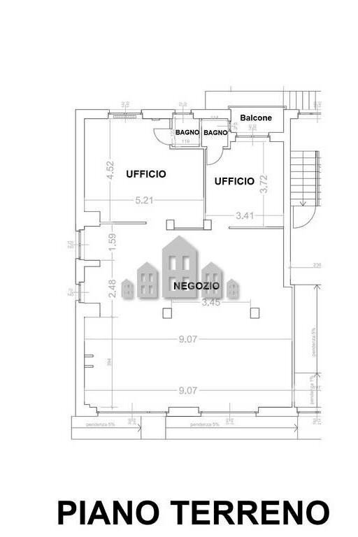 Shop via Sant'Erasmo, 85, Pont-Saint-Martin - floor plans 1