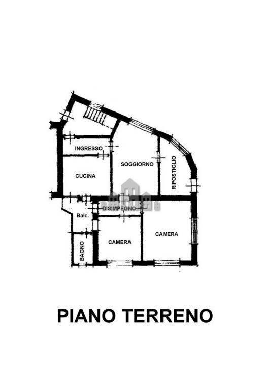 Four-room apartment via Marconi, 1, Valperga - floor plans 1