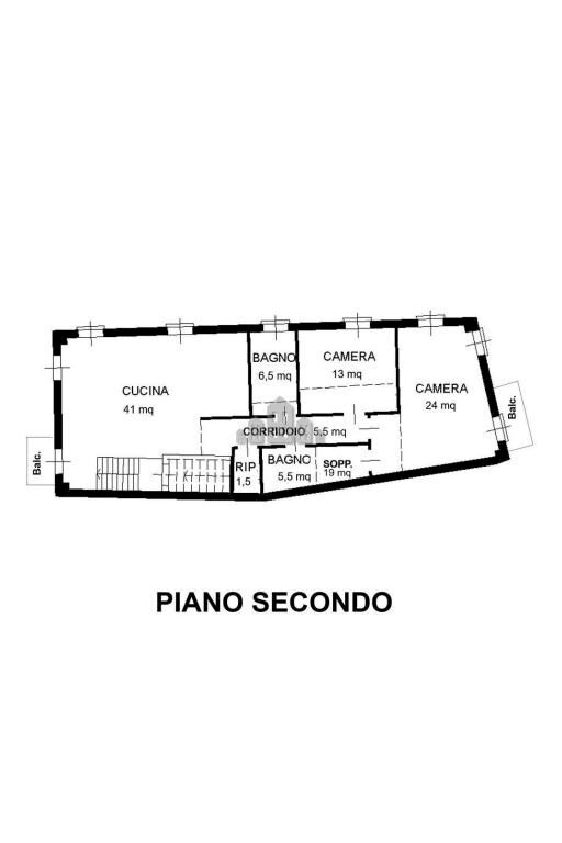 Trilocale vicolo Barucco, 2, Valperga - planimetria 1