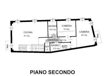 Planimetria - Trilocale vicolo Barucco, 2, Valperga - foto 33
