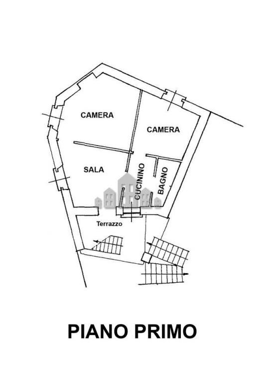 Four-room apartment via Monte Marzo, 100, Valchiusa - floor plans 1