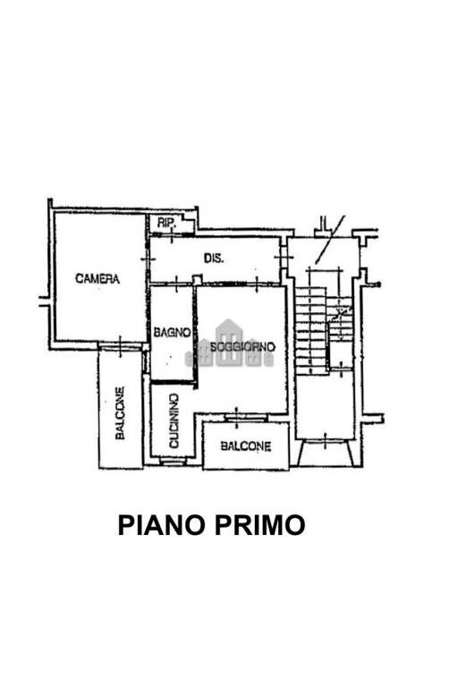 Three-room apartment via quinto Cattaneo, 1, Favria - floor plans 1