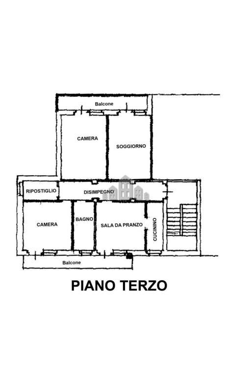 Appartamento viale Losego, 6, Rivarolo Canavese - planimetria 1