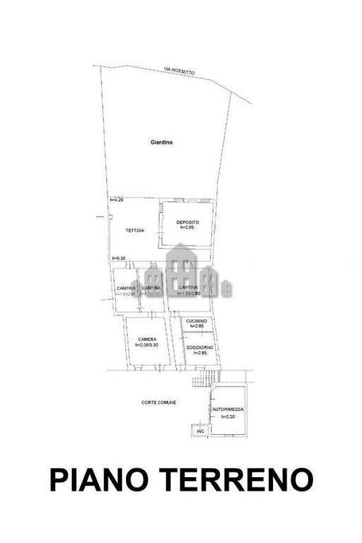 Casa indipendente via Case Rossetto, 3, Pertusio - planimetria 1