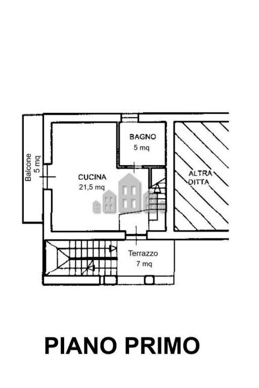 Two-room apartment piazza Guglielmo Marconi, 6, Salassa - floor plans 1