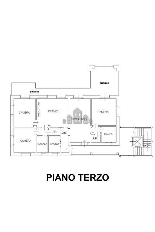 Appartamento via Baldissero, 19, Vidracco - planimetria 1