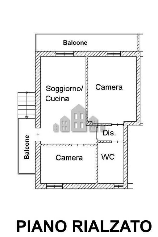 Trilocale via Tripoli, 50, Cuorgnè - planimetria 1