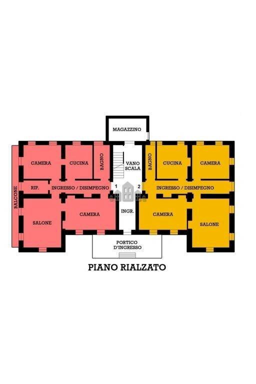 Stabile - Palazzo via Truchetti, 41, Forno Canavese - planimetria 1