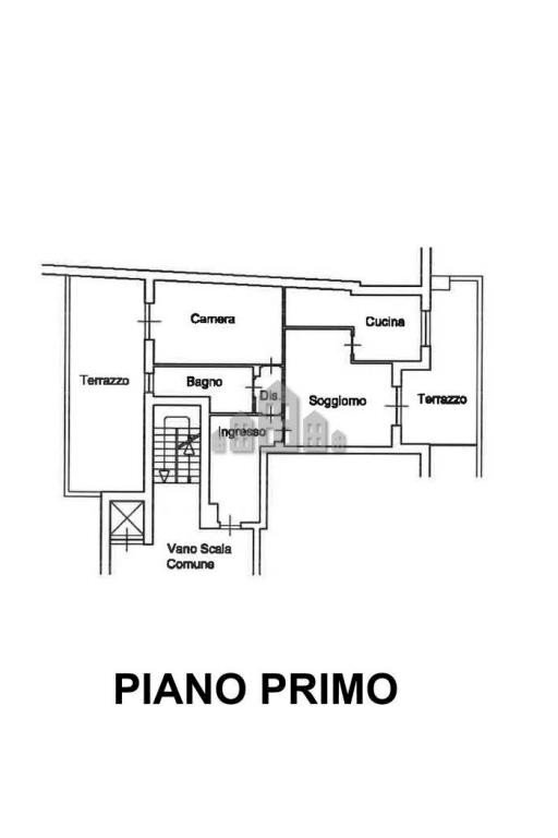 Trilocale via Milite Ignoto, 7, Cuorgnè - planimetria 1