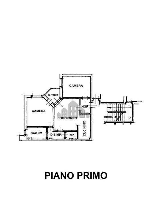 Trilocale via Bruno Buozzi, 34, Cuorgnè - planimetria 1