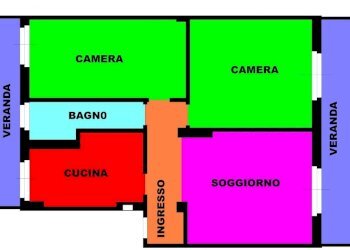 Planimetria - Trilocale via Cogne, 7, Milano - foto 43
