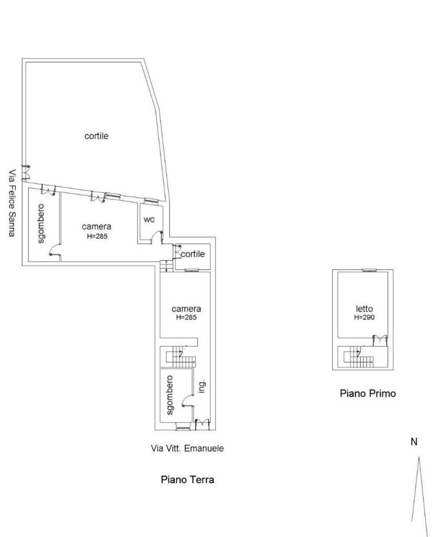 Casa indipendente via Francesco Cossiga, 128, Siligo - planimetria 1