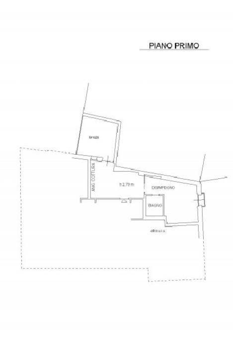 Bilocale via Vittorio Alfieri, Castiglione Falletto - planimetria 1