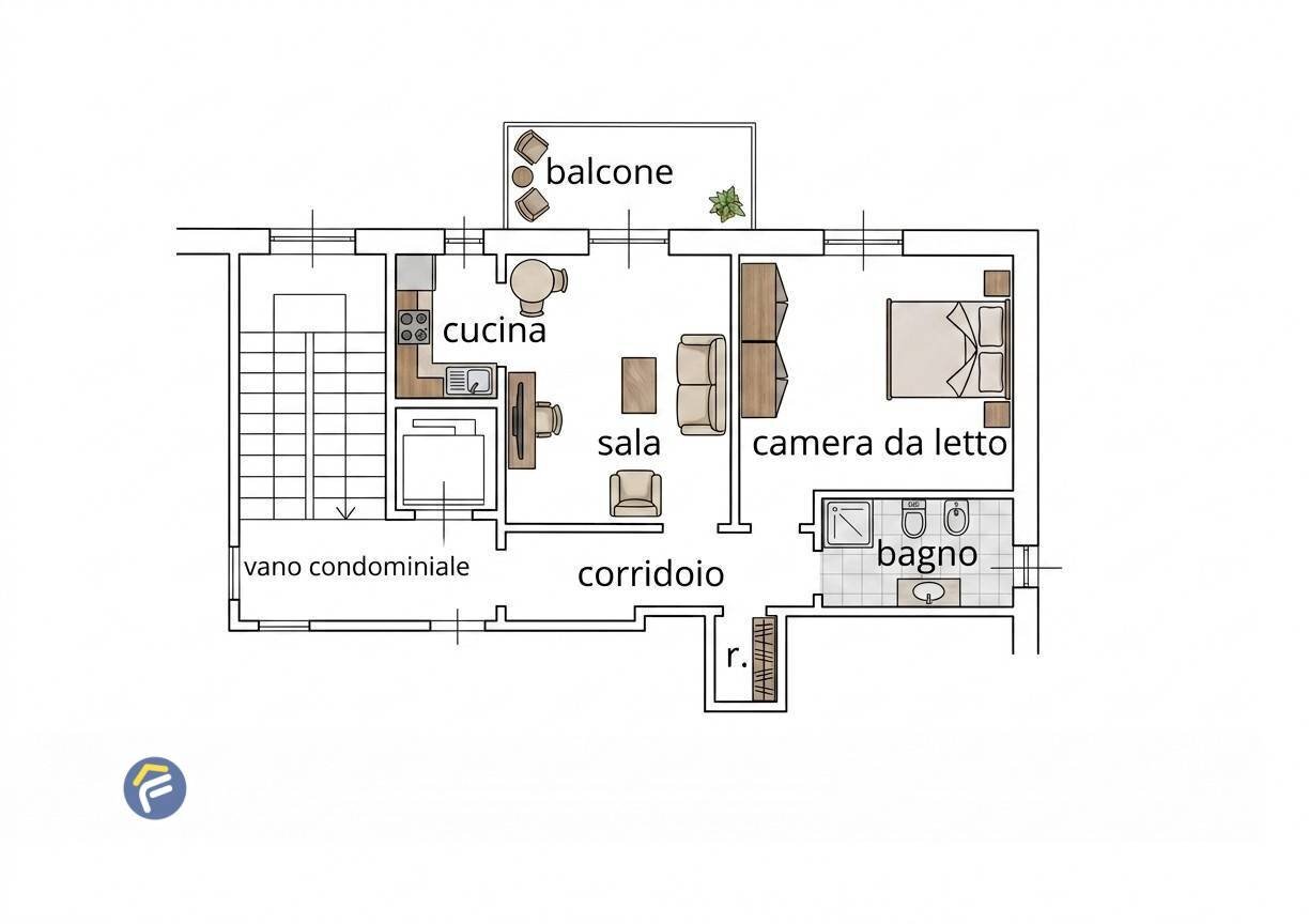 Foto 25 - Trilocale Via Villagrande
 
39, Varazze - planimetria 1