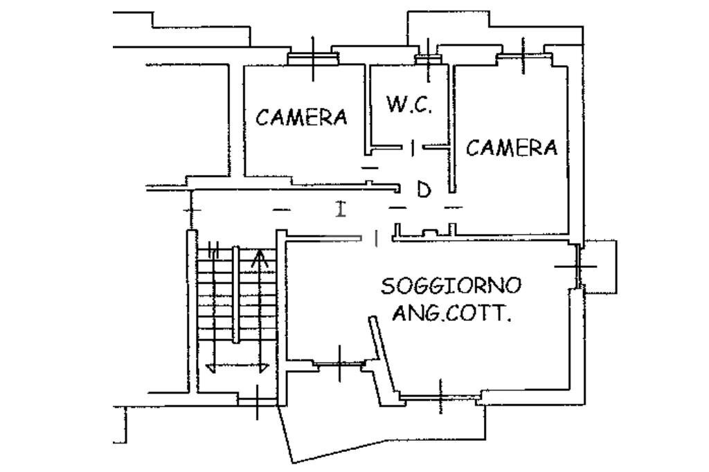 Trilocale Via Enrico Toti, Nichelino - planimetria 1