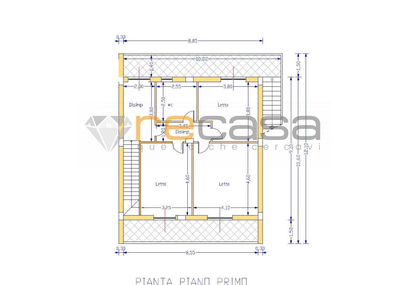 Foto 14 - Villa a Schiera via Colombo, Montecorvino Pugliano - planimetria 1