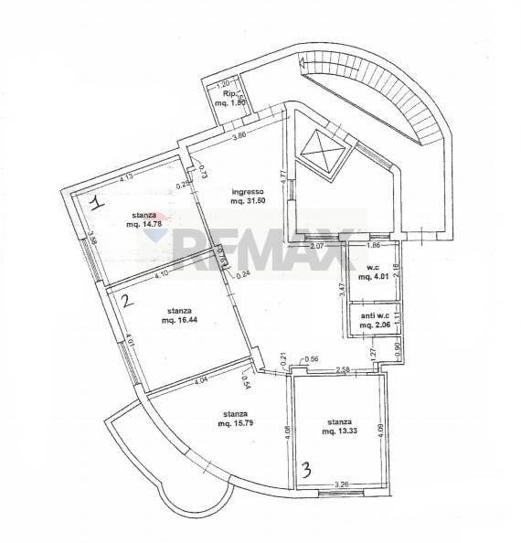 Pianta 2D - Apartment Via Massimo D'azeglio
 
27/b, Palermo - floor plans 1