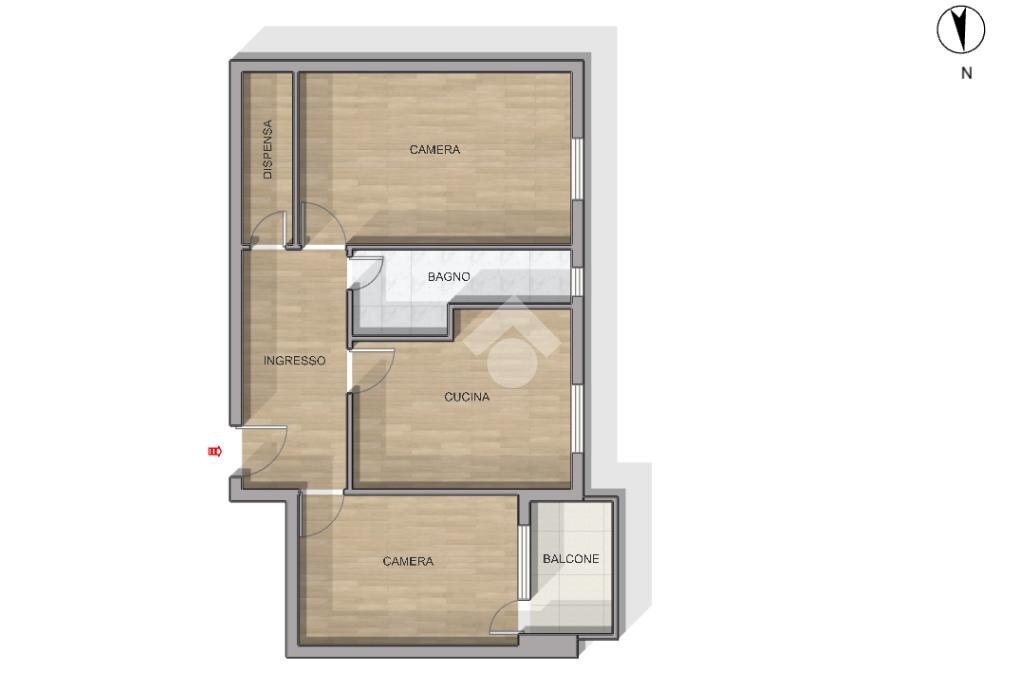 Trilocale Viale alla Pineta, Genova (zona Pegli) - planimetria 1