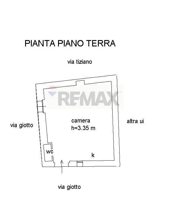Pianta 2D - Casa indipendente Via Giotto
 
14, Orsara di Puglia - planimetria 1