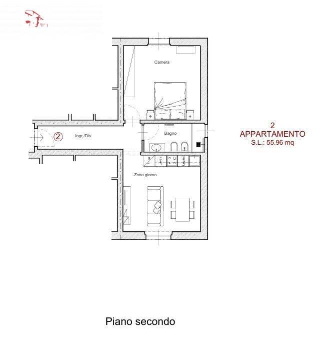 Foto 3 - Bilocale via Cassia
 
1, Firenze - planimetria 1