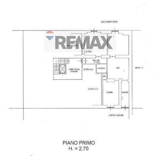 Pianta 2D - Three-room apartment Viale Monte Nero, Milano - floor plans 1