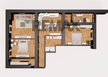 Pianta 3D - Trilocale Viale Monte Nero, Milano - foto 14