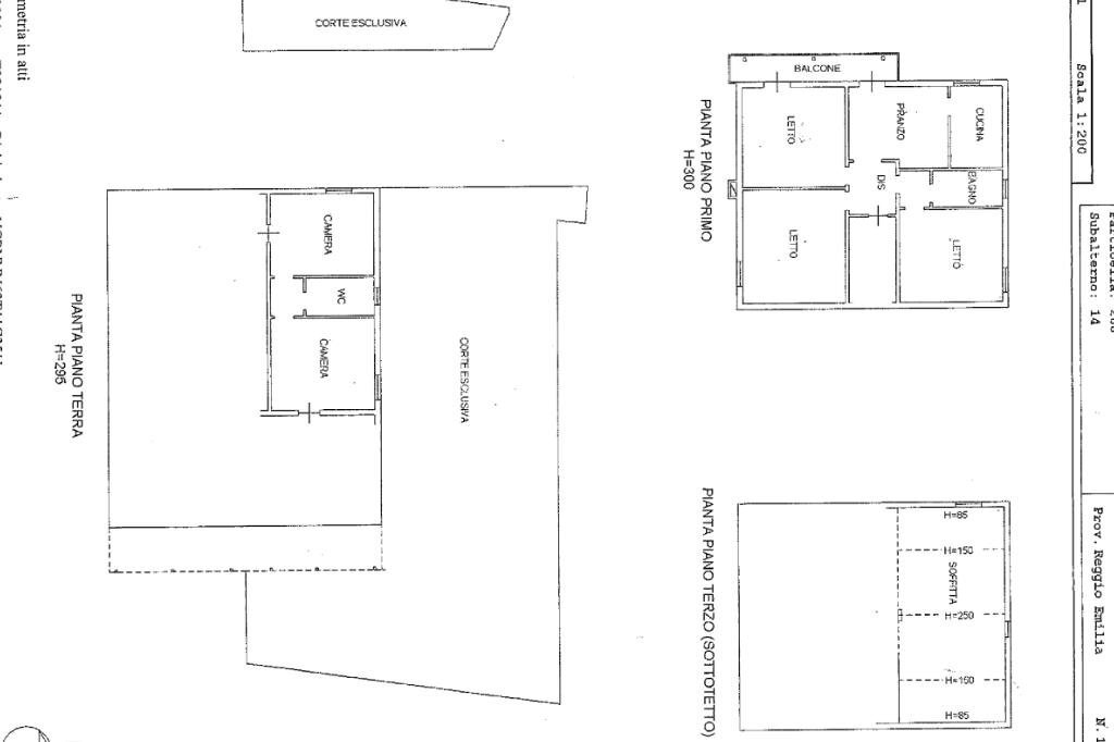 Appartamento Via Prato Bovino, Castelnovo di Sotto - planimetria 1