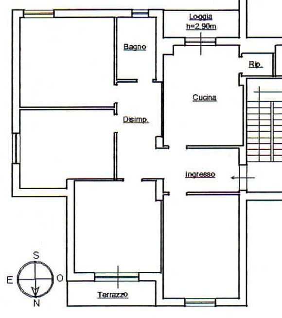 plan.jpg - Appartamento Via Bertucci 72, Brugnato - planimetria 1