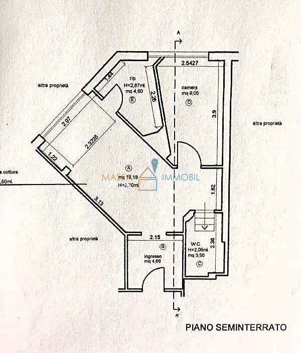 19.jpg - Trilocale Via Argine Destro Carrione 15, Carrara - planimetria 1