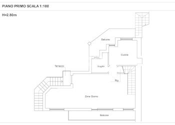 planimetria primo piano - Villa Via San Gimignano, Roma - photo 40