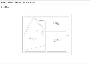 planimetria box e cantina - Villa Via San Gimignano, Roma - photo 42