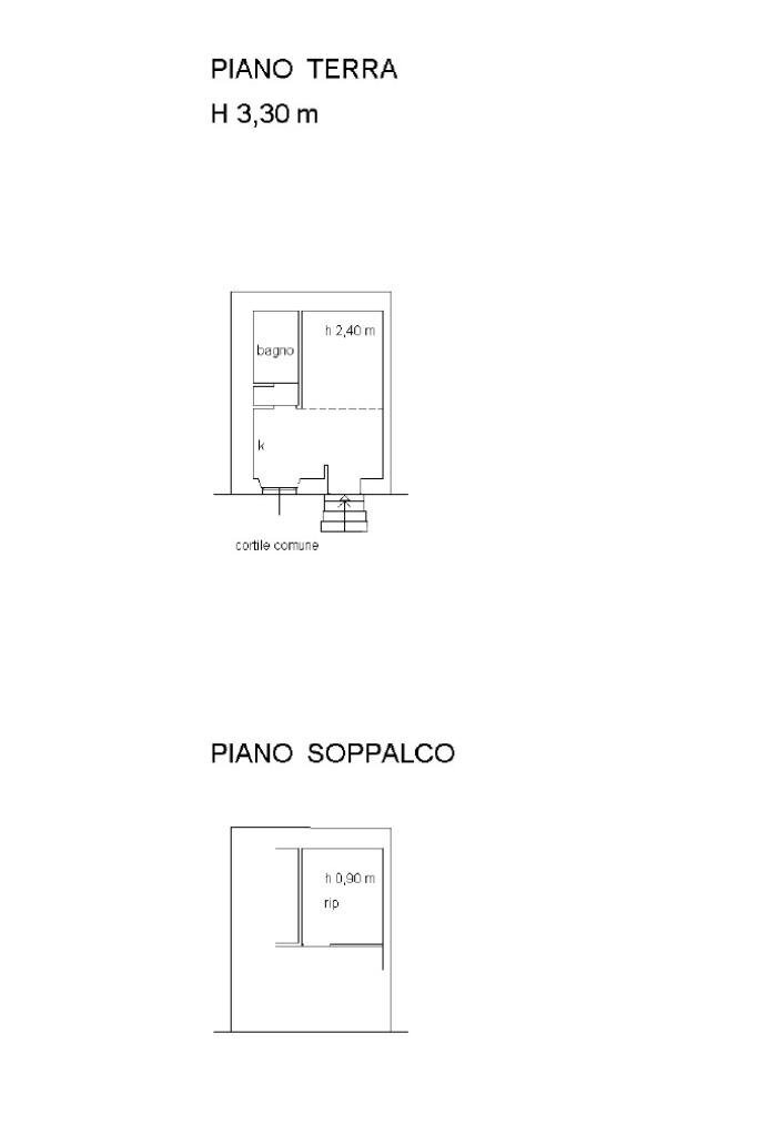 Monolocale Via Marco Aurelio, Milano - planimetria 1