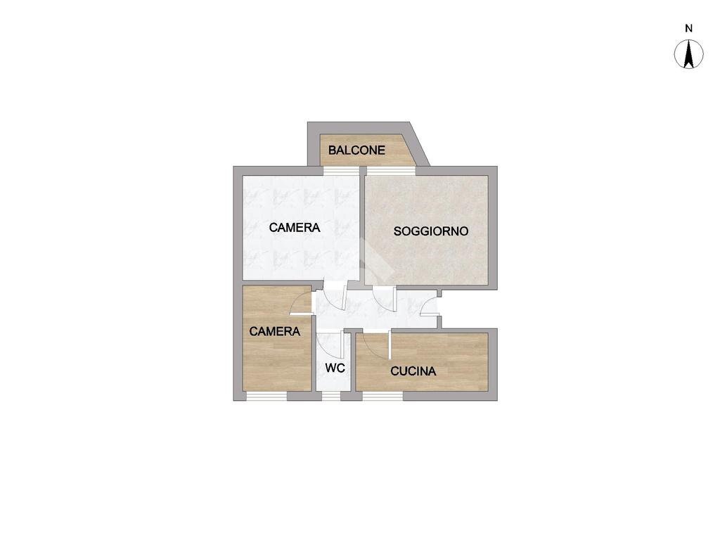 Trilocale Via terruggia, Milano (zona Niguarda) - planimetria 1