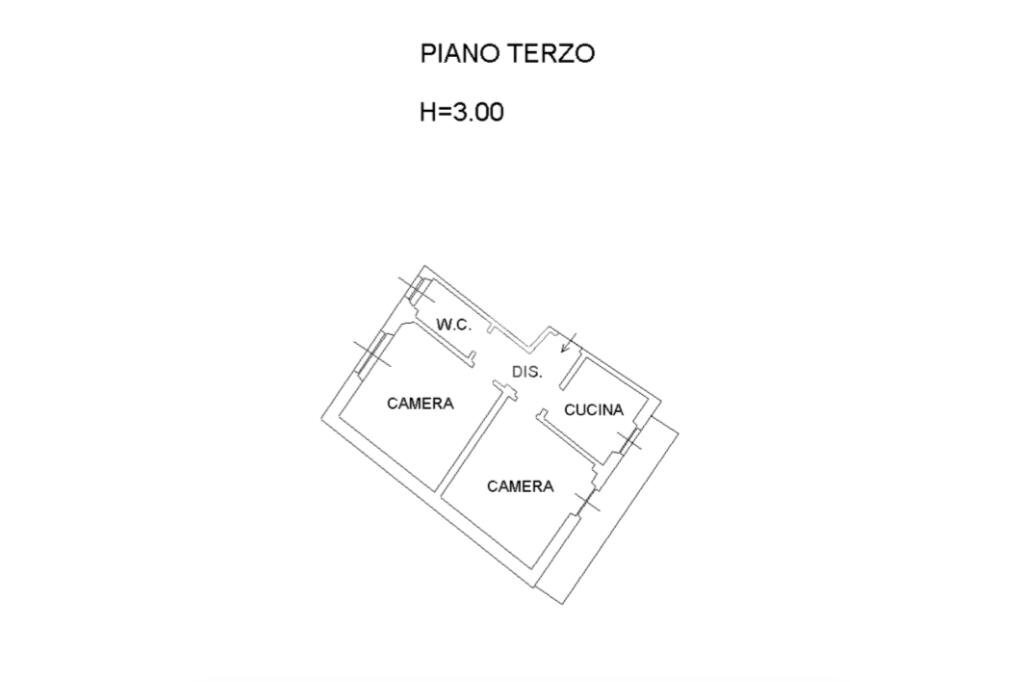 Three-room apartment Via al Castello, Asti - floor plans 1