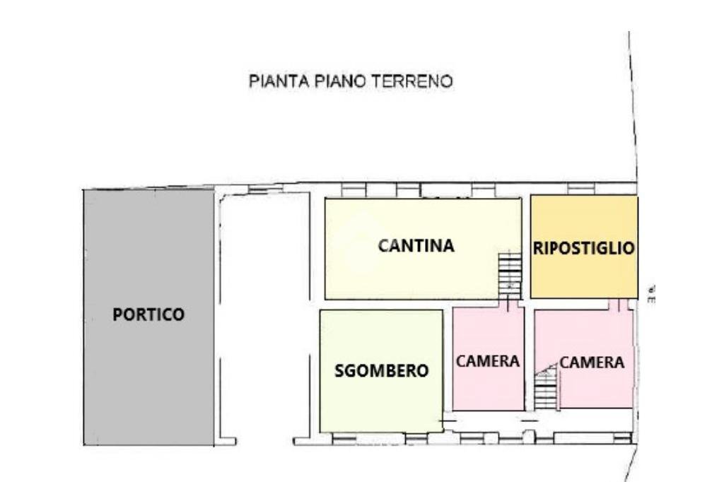 Casa indipendente Cascina Gibellina, Mirabello Monferrato - planimetria 1