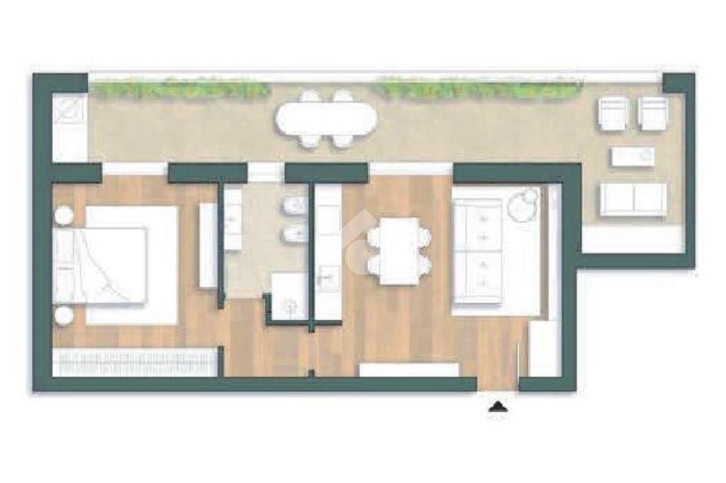 Two-room apartment Via Mascagni, Sedriano - floor plans 1