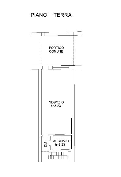 Negozio Castel San Pietro Terme - planimetria 1